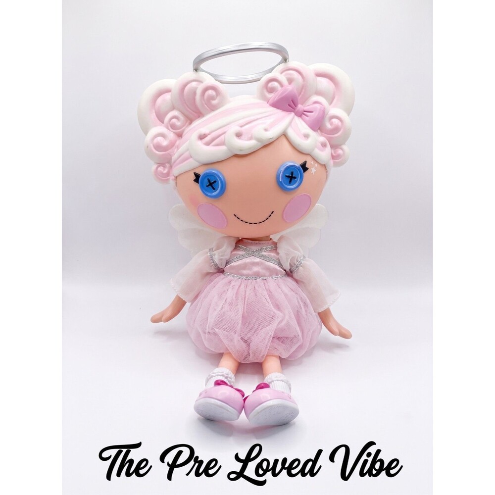 Lalaloopsy Cloud E Sky Doll 13" Large Doll Wings Halo Shoes 2012 Pink Angel